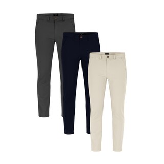 Foto 1 | Foto 1 | Paquete De 3 Pantalones Holstone Slim Fit Chino De Gabardina Para Hombre