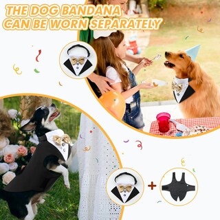Foto 3 | Foto 3 | Disfraz Formal De Boda Emust Dog Tuxedo Para Perro Talla Xxl Negro - Venta Internacional.