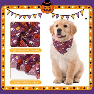 Foto 3 | Foto 3 | Set De Pañuelos Y Coleteros Para Perros E-clover Halloween Girl Purple - Venta Internacional.