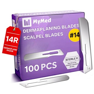 Foto 1 | Foto 1 | Paquete De Maquinillas De Afeitar Dermaplaning Mymed De 100 Cuchillas 14r Para Mujer - Venta Internacional.