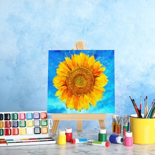 Foto 5 | Foto 5 | Mini Lienzos Mimorou Paquete De 32 Unidades 6 X 6 Cm Con Caballete Para Pintar - Venta Internacional.