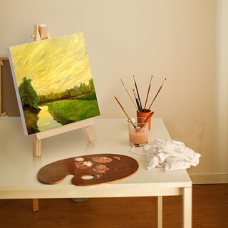 Foto 7 | Foto 7 | Mini Lienzos Mimorou Paquete De 32 Unidades 6 X 6 Cm Con Caballete Para Pintar - Venta Internacional.