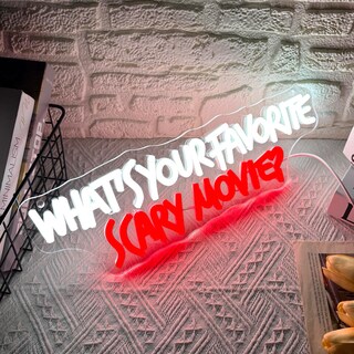 Foto 2 | Foto 2 | Letrero Decorativo Symone Scary Movie Neon Light Usb 40 X 13 Cm - Venta Internacional.