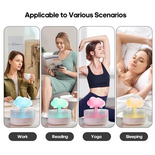 Foto 6 | Foto 6 | Humidificador Rain Cloud Mushroom Rainlamp Waterfall Light - Venta Internacional.