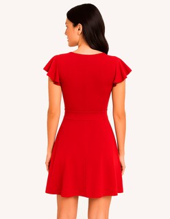 Foto 3 | Foto 3 | Vestido Corto Linterz Bulgaria Rojo Casual de Moda para Mujer
