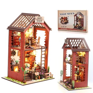 Foto 1 | Foto 1 | Kit De Rincón Para Libros De Bricolaje Lycidae Rompecabezas 3d De Madera Con Muebles Y Luz - Venta Internacional.