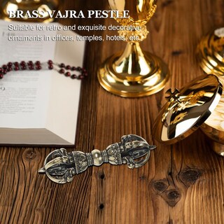 Foto 7 | Foto 7 | Decoración Budista Sewacc Vajra Dorge Dorje De Latón Envejecido - Venta Internacional.
