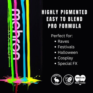 Foto 4 | Foto 4 | Pintura Brillante Mehron Paradise Fx Uv Neon Glow Dark Matter 7 Ml - Venta Internacional.