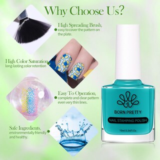 Foto 6 | Foto 6 | Set De Esmaltes Para Estampado De Uñas Born Pretty 24 Colores 6 Ml - Venta Internacional.