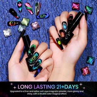 Foto 4 | Foto 4 | Set De Esmaltes De Uñas Supwee Cat Eye Gel 12 Colores Con Lámpara Y Gel - Venta Internacional.