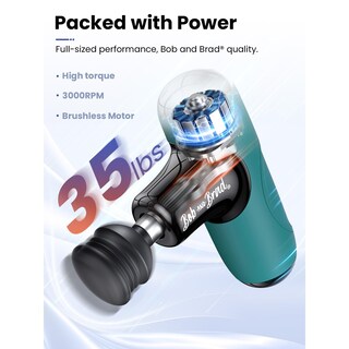 Foto 4 | Foto 4 | Pistola De Masaje Bob And Brad Q2 Mini Masajeador De Tejido Profundo Color Verde - Venta Internacional.