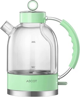 Foto 1 | Foto 1 | Hervidor Eléctrico Ascot Glass 1.5 L 1500 W Con Apagado Automático Verde - Venta Internacional.