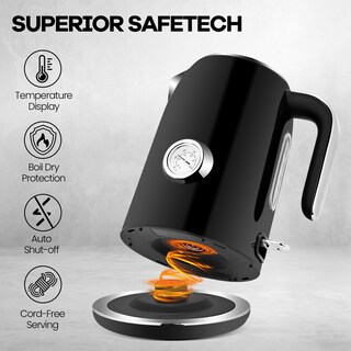 Foto 3 | Foto 3 | Hervidor Eléctrico Sulives De Acero Inoxidable De 1.7 L Con Medidor De Temperatura - Venta Internacional.