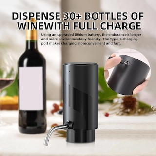 Foto 4 | Foto 4 | Aireador De Vino Eléctrico  Decantador  Dispensador De Vino  Recargable Por Usb - Venta Internacional.