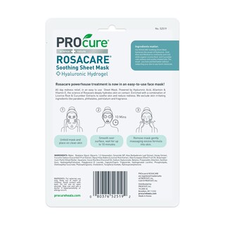 Foto 6 | Foto 6 | Mascarilla Facial Procure Rosacare Calmante Con 5 Mascarillas Hialurónicas - Venta Internacional.