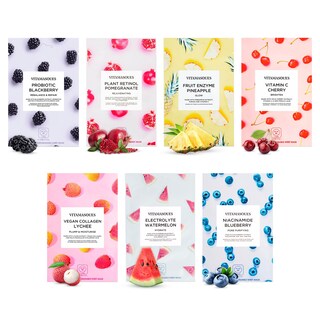 Foto 1 | Foto 1 | Kit De Mascarillas Faciales Vitamasques Juicy Collection Paquete De 7 - Venta Internacional.