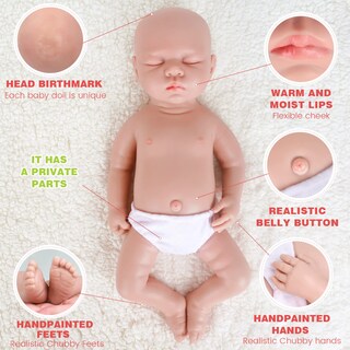 Foto 2 | Foto 2 | Muñeca Reborn Ivita De Cuerpo Completo De Silicona 43 Cm Para Niño Con Ropa - Venta Internacional.
