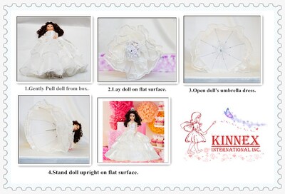 Foto 6 | Foto 6 | Muñeca Paraguas Para Quinceañera Kinnex Collections Kk18725-7 45 Cm - Venta Internacional.