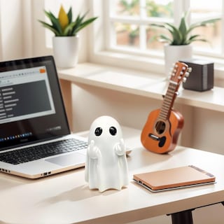 Foto 5 | Foto 5 | Figura De Fantasma Kidhabe  Divertida Figura De Halloween Con El Dedo Medio  8 8 Cm - Venta Internacional.