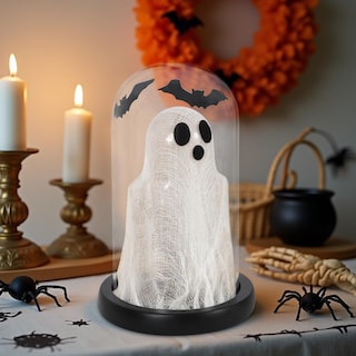Foto 5 | Foto 5 | Decoraciones De Halloween Con Forma De Fantasma Iluminado De Dazonge En Cúpula De Cristal - Venta Internacional.
