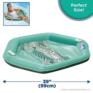 Foto 2 | Foto 2 | Silla De Piscina Float Aqua Supreme Hexagonal Multiposición Color Verde Azulado - Venta Internacional.