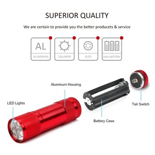 Foto 4 | Foto 4 | Linterna Led De Aluminio Fastpro Paquete De 4 Con Baterías - Venta Internacional.