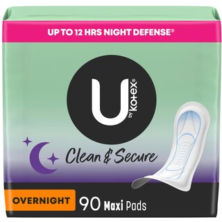 Foto 1 | Foto 1 | Maxi Pads U De Kotex Clean & Secure Overnight 90 Unidades - Venta Internacional.