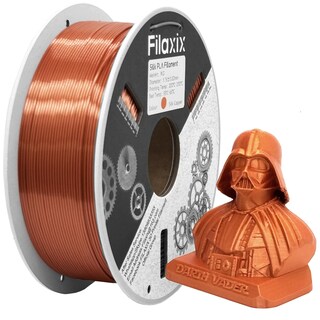 Foto 2 | Foto 2 | Filamento Para Impresora 3d Filaxix Silk Pla 1 75 Mm 1 Kg Cobre Rojo - Venta Internacional.