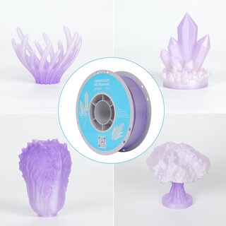 Foto 2 | Foto 2 | Filamento Para Impresora 3d Tecsonar Crystal Rainbow Pla 1 75 Mm 1 Kg - Venta Internacional.