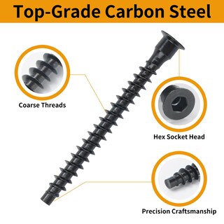 Foto 2 | Foto 2 | Tornillos Confirmat Yaayii M7 X 60 Mm Acero Al Carbono Negro 50 Unidades - Venta Internacional.
