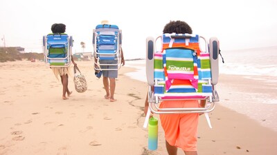 Foto 2 | Foto 2 | Silla De Playa Homevative Mochila Plegable Para Niños 4 Posiciones - Venta Internacional.