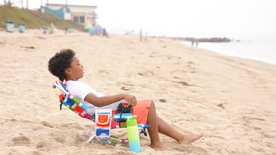 Foto 3 | Foto 3 | Silla De Playa Homevative Mochila Plegable Para Niños 4 Posiciones - Venta Internacional.