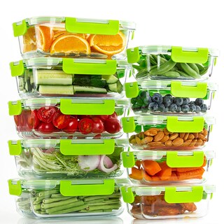 Foto 1 | Foto 1 | Recipientes De Vidrio Para Almacenamiento De Alimentos Umeied Paquete De 10 A Prueba De Fugas - Venta Internacional.