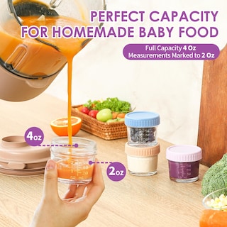 Foto 3 | Foto 3 | Recipientes De Vidrio Para Almacenamiento De Alimentos Para Bebés Drkio De 4 Oz (paquete De 12) - Venta Internacional.