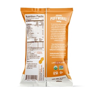 Foto 7 | Foto 7 | Snack Puffworks Baby De Cacahuetes Y Almendras  14 G (paquete De 12) - Venta Internacional.