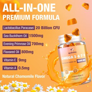 Foto 3 | Foto 3 | Gomitas Omega 3 6 7 9 Marafiki Para Mujer Con Aceite De Espino Amarillo - Venta Internacional.