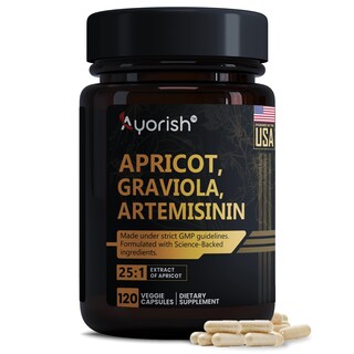 Foto 1 | Foto 1 | Suplemento De Extracto De Albaricoque Ayorish 1000 Mg Con Guanábana 120 Cápsulas - Venta Internacional.