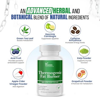 Foto 3 | Foto 3 | Quemador De Grasa Termogénico Supplements Dr Vitamin 120 Cápsulas - Venta Internacional.