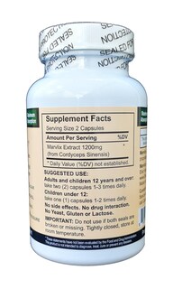 Foto 2 | Foto 2 | Suplemento Marvlix 120 Cápsulas De Extracto De Cordyceps Sinensis - Venta Internacional.