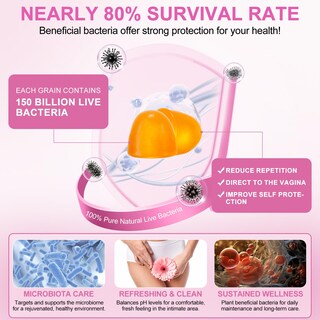Foto 4 | Foto 4 | Gominolas Feminine Balance Vital Vital Vaginal Probióticos 60 Unidades - Venta Internacional.