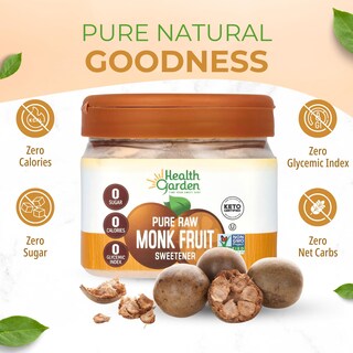 Foto 2 | Foto 2 | Tarro Crudo De 90 Ml Monk Fruit Health Garden - Venta Internacional.
