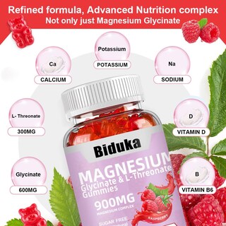 Foto 5 | Foto 5 | Gomitas Biduka Con Complejo De Magnesio 900 Mg Con Vitamina D B6 Y Coq10 - Venta Internacional.
