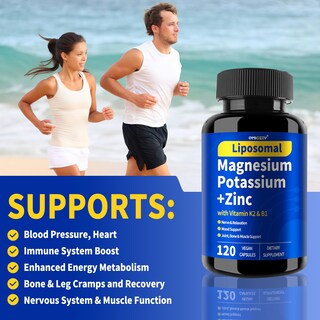 Foto 3 | Foto 3 | Suplemento Qmiozzy Potasio Magnesio 1600 Mg 120 Cápsulas Vegetarianas - Venta Internacional.