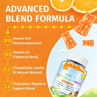 Foto 3 | Foto 3 | Gomitas Desintoxicantes Con Zeolita Fzjjyana Para Niños Y Adultos 60 Gomitas - Venta Internacional.