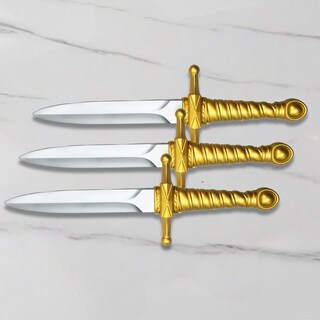 Foto 6 | Foto 6 | Daga Dorada De Espuma Sintética Sword Daystart De 38 Cm Paquete De 3 - Venta Internacional.