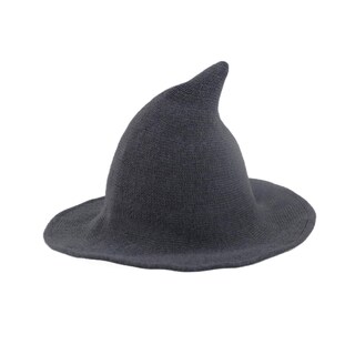 Foto 1 | Foto 1 | Sombrero De Bruja Hohom De Lana De Ala Ancha Para Mujer (gris Oscuro) - Venta Internacional.