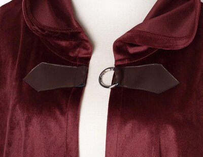 Foto 4 | Foto 4 | Capelet De Terciopelo Renacentista Para Mujer 39 Cm De Cloak Grajtcin Color Rojo - Venta Internacional.