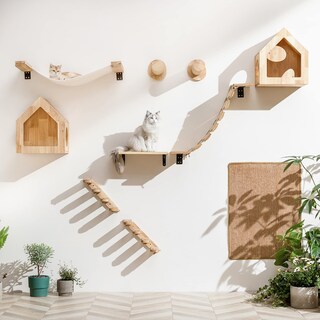 Foto 6 | Foto 6 | Hamaca Fukumaru Cat De Cat Wall Furniture Para Estantes De Pared Para Gatos - Venta Internacional.
