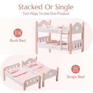 Foto 3 | Foto 3 | Literas Para Muñecas Robotime Cuna De Madera De 45 Cm - Venta Internacional.