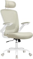 Silla De Oficina Giratoria De Malla Ergonómica Soporte Lumbar Oscilante Apoyabrazos Abatibles